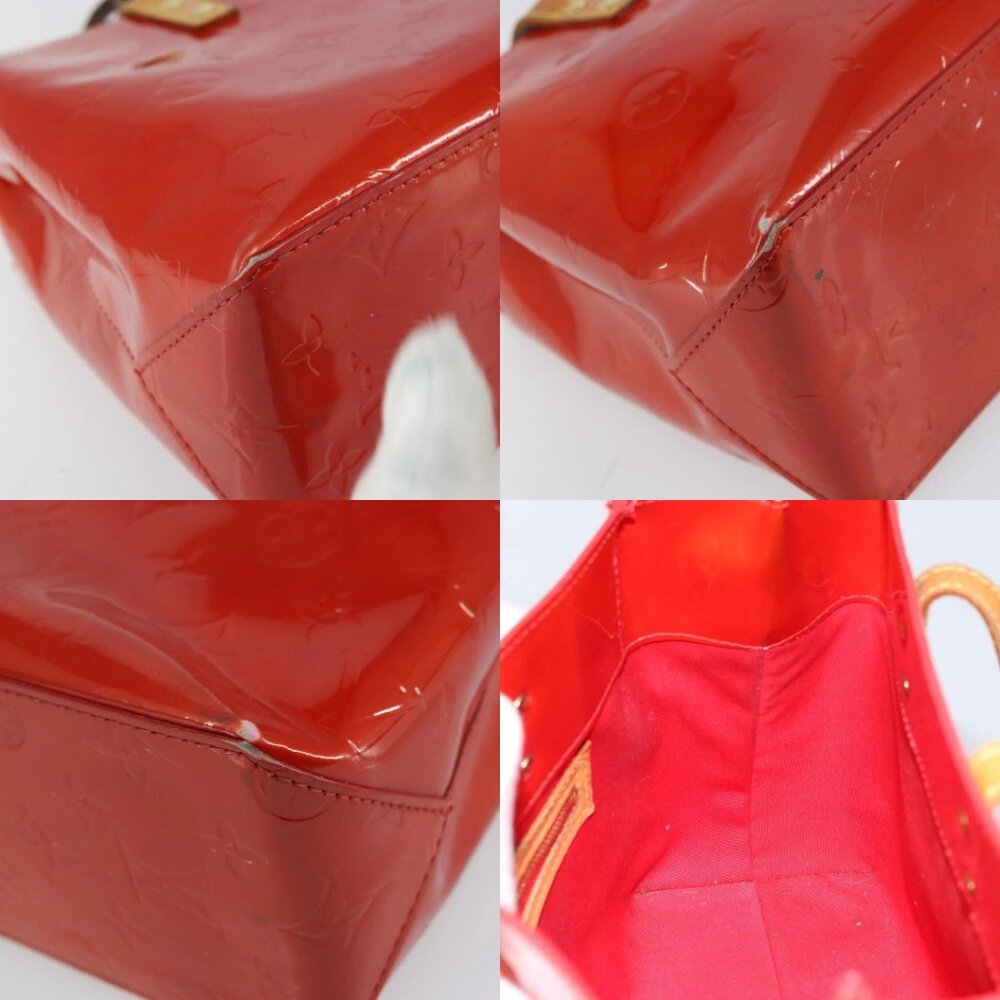 LOUIS VUITTON Monogram Vernis Reade PM Hand Bag Red Rouge M91088 LV Auth ep12416 - Picture 14 of 15